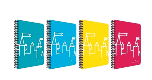 Faber Castell 80 Yaprak Çizgili Spiralli Defter ürün görseli 1