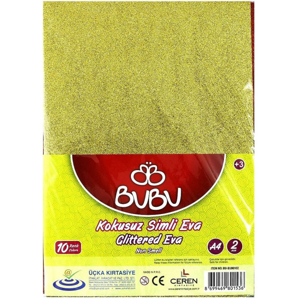 Bubu Karışık Kokusuz Simli Eva Bu00102 10lu 20x30 ürün görseli 1