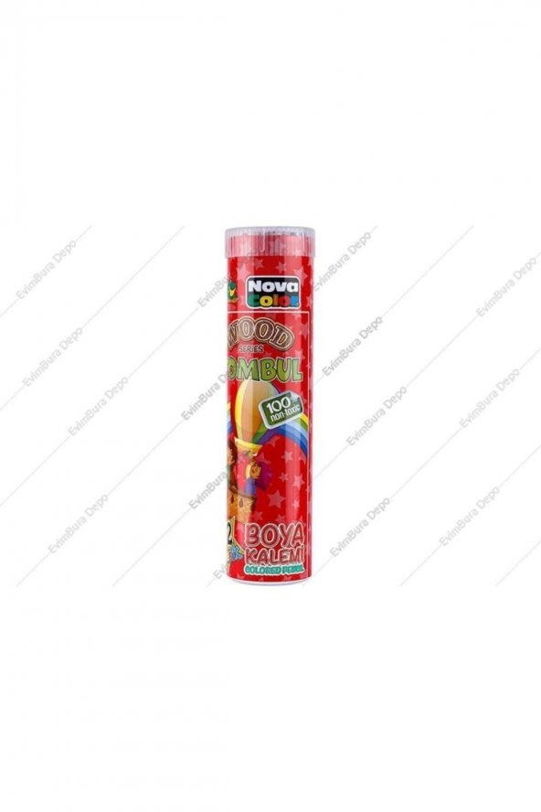 Nova Color Nc-409 Kuruboya Tüp 12 Renk Tombul ürün görseli 1
