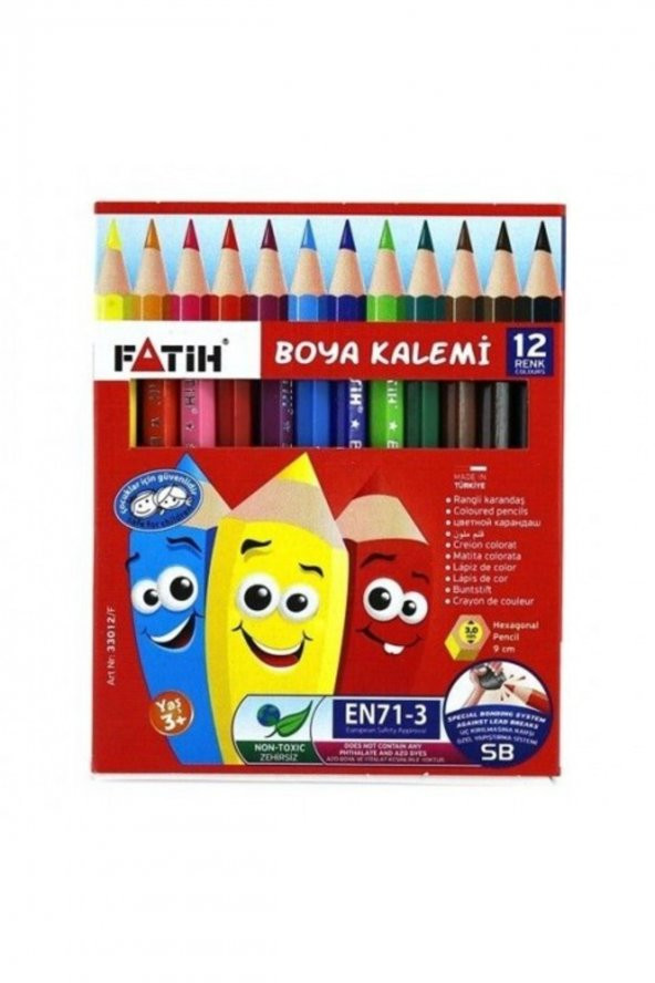 Fatih Kuru Boya 12 Renk Yarım Boy 5520.00277 Fma08449 ürün görseli 1