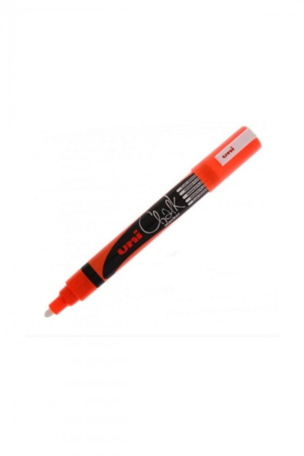Uni Chalk Marker Wet Wipe Fluo Orange 1.8-2.5mm ürün görseli 1