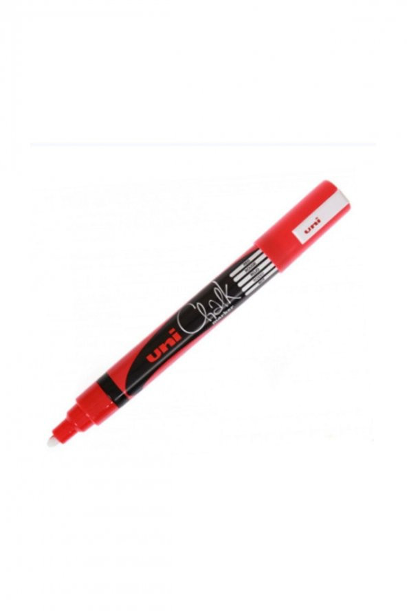 Uni Chalk Marker Wet Wipe Red 1.8-2.5mm ürün görseli 1