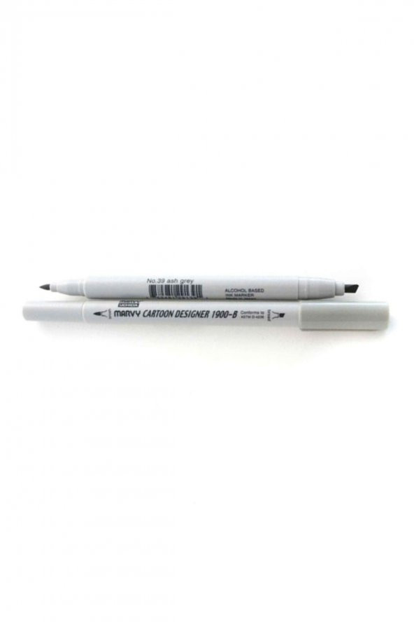 Marvy 1900b-s/39 Ash Grey Grafik Markör Kalem - Resim 2
