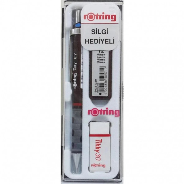 Rotring 0.7mm Uçlu Kalem Silgi Ve Uç Hediyeli Bordo ürün görseli 1
