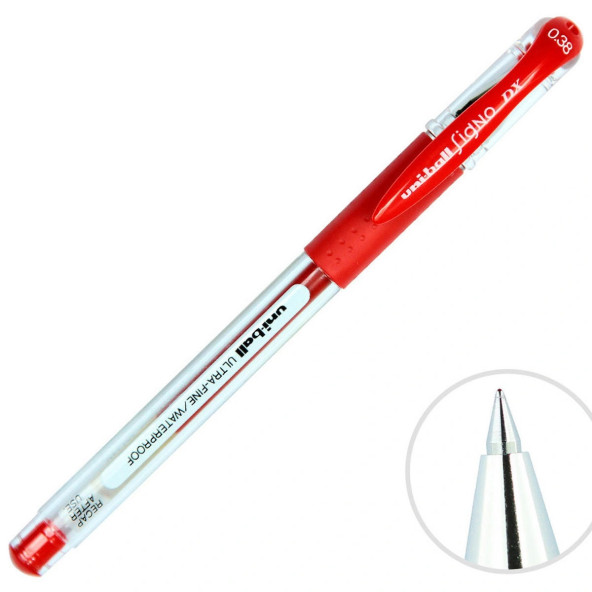 UNİ-BALL Uniball Signo Dx 0.38 Mm Kırmızı Jel Kalem Um-153 ürün görseli 1