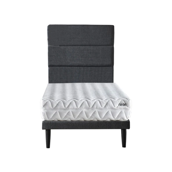 Niron Slim Pocket 90x200 cm Tek Kişilik Yatak Baza Başlık Takımı - Baza, Başlık ve Yatak Seti ürün görseli 1