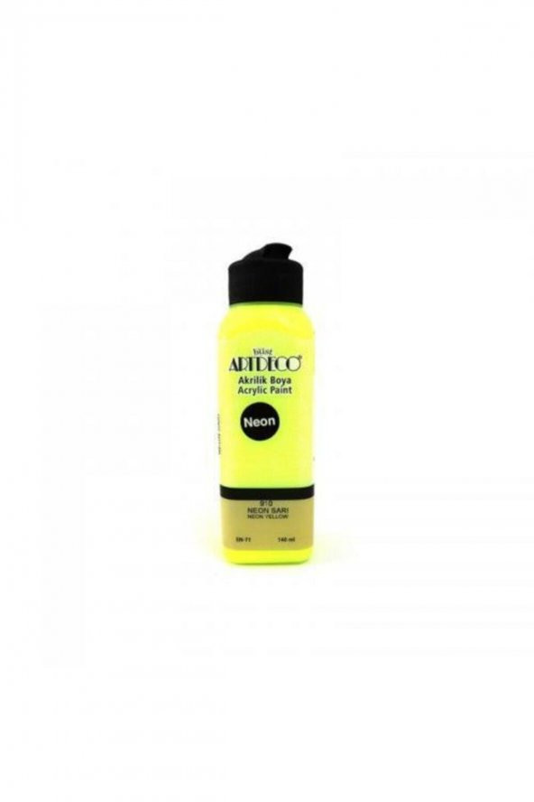 Artdeco 140ml Neon Sarı Akrilik Boya 910 ürün görseli 1