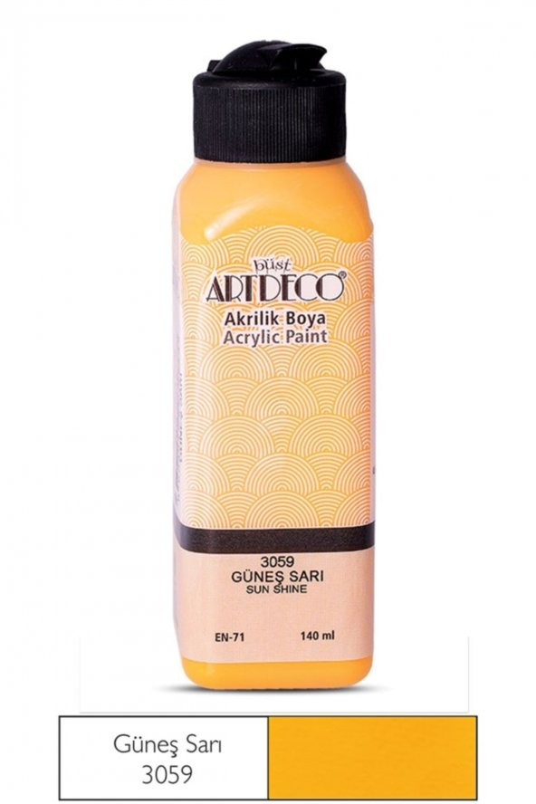 Artdeco Akrilik Boya 70r-3059 140 Mm Güneş Sarı ürün görseli 1
