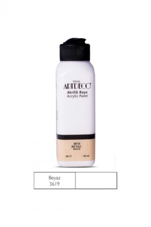 Artdeco 140Ml Beyaz Akrilik Boya 3619 ürün görseli 1