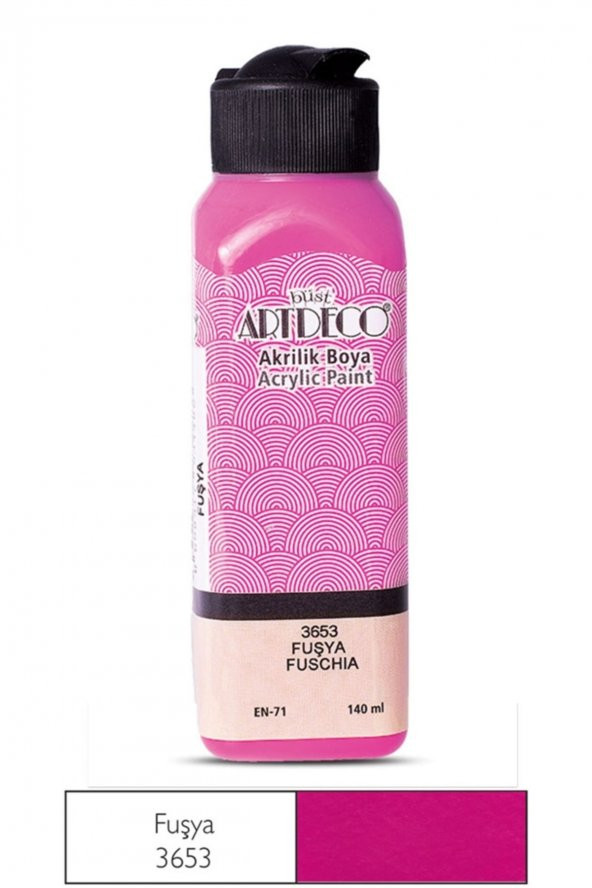 Artdeco 140ml Fuşya Akrilik Boya 3653 ürün görseli 1