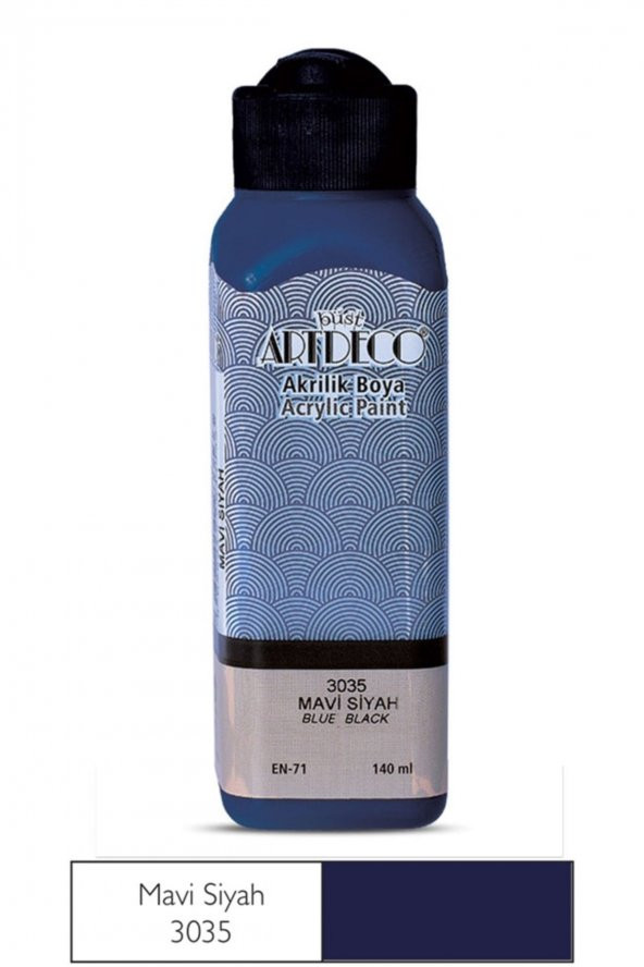 Artdeco 140ml Mavi Siyah Akrilik Boya 3035 ürün görseli 1