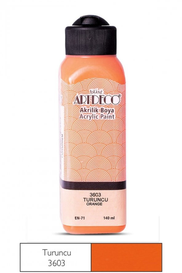 Artdeco 140ml Turuncu Akrilik Boya 3603 ürün görseli 1
