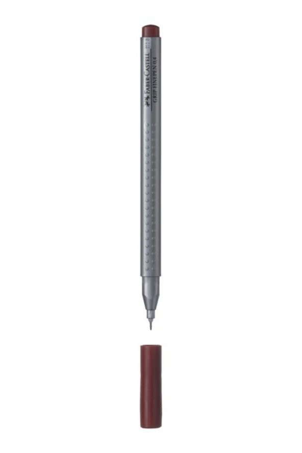Faber Castell Kahverengi Fınepen Keçe Uçlu Kalem Grıp 0.4 mm ürün görseli 1