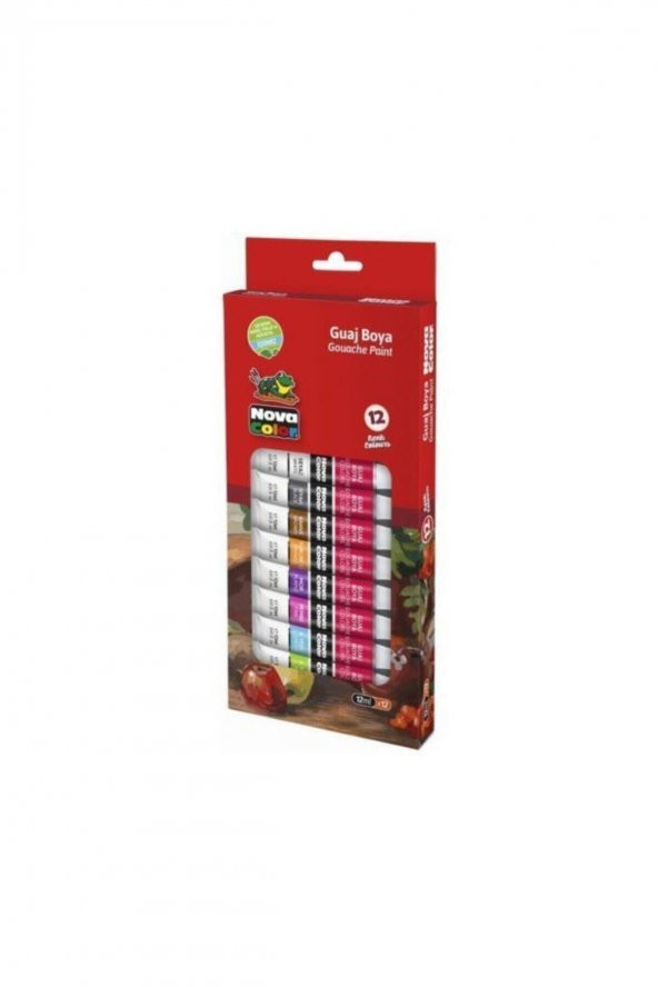 Nova Color 12 Renk 12 Ml. Tüplü Guaj Boya Nc-781 ürün görseli 1