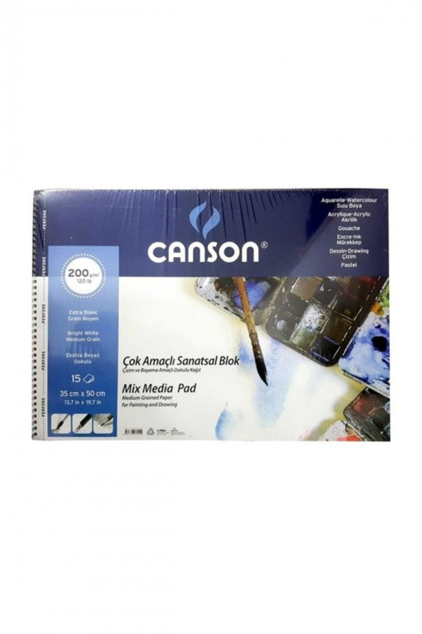 Canson Fıneface Çok Amaçlı Resim Blokları 200gr 35x50 15yp ürün görseli 1