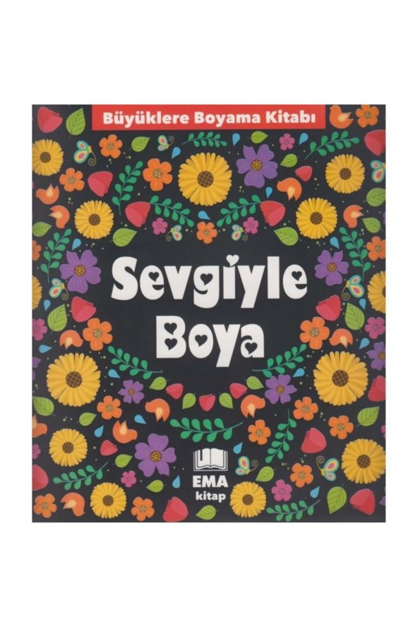 Ema Kitap Ema Sevgi Ile Boya Yetişkin Boyama ürün görseli 1