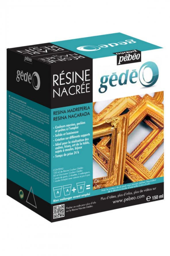 Pebeo Gedeo Altın Sedef Reçine - 150ml Kit ürün görseli 1