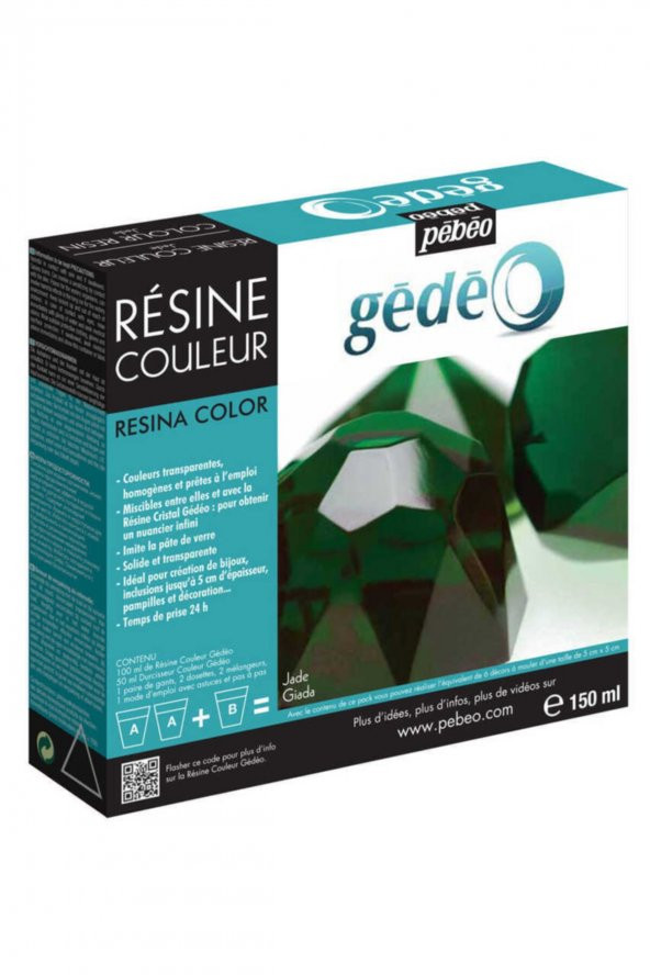 Pebeo Gedeo Açık Yeşil Reçine - 150ml Kit ürün görseli 1