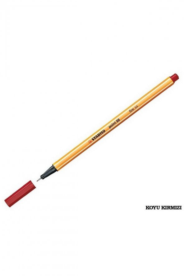 Stabilo Point 88 Ince Uçlu Kalem 0.4 Mm Koyu Kırmızı ürün görseli 1