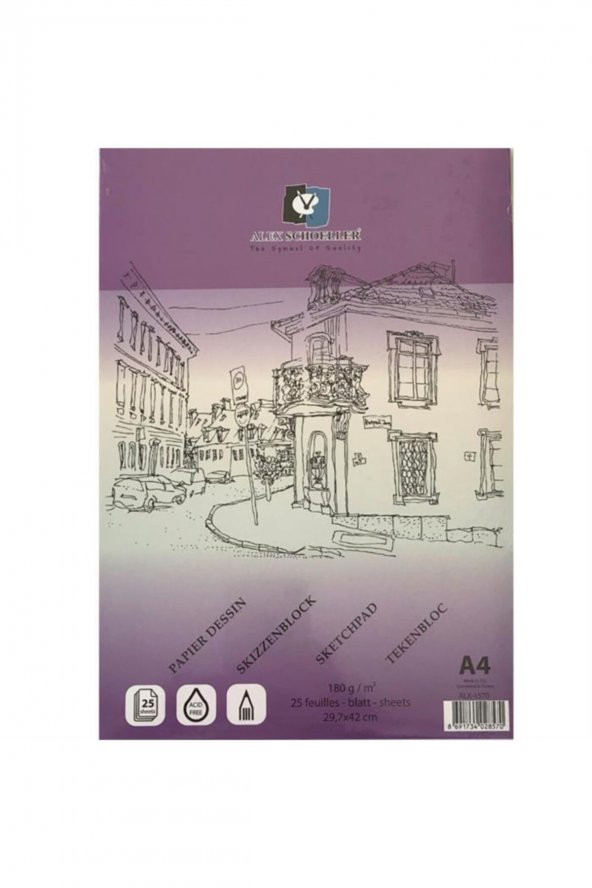 Alex Eskiz Blok A4 180gr 25 Yp. Alx-1570/ ürün görseli 1