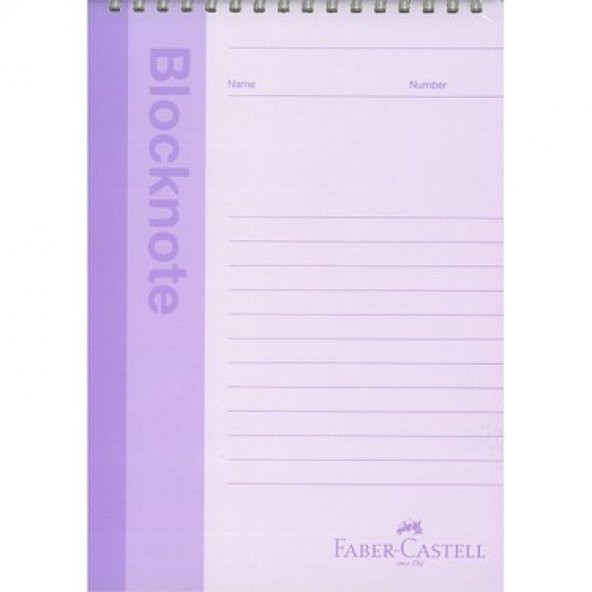 Faber Castell FABER CASTELL A4 BLOKNOT PASTEL RENK 80 YAPRAK ÇİZGİLİ ürün görseli 1