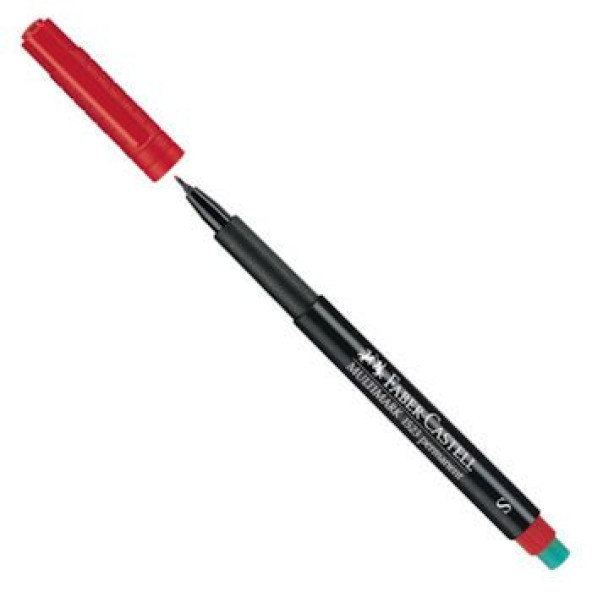 Faber Castell Multimark 1523 Permanent Asetat Kalemi 0.4 Mm (S) Kırmızı F50101523 ürün görseli 1