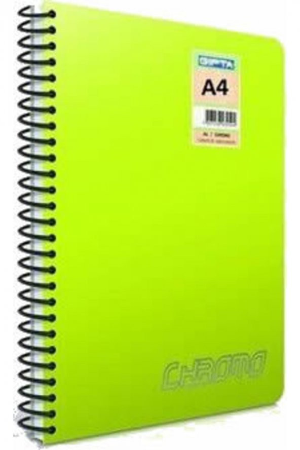 Gıpta A4 140 Yaprak Çizgili Chromo Spiralli Plastil Kapaklı Defter ürün görseli 1