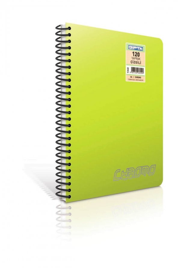 Gıpta Chromo Spiralli Pp Kapak Defter A4 - 160 Yaprak Çizgili ürün görseli 1