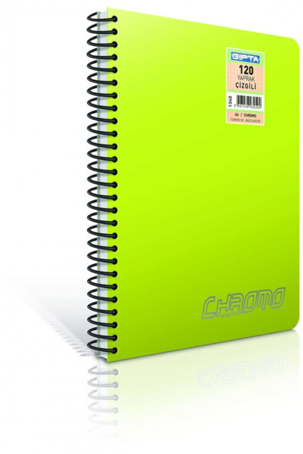 Gıpta Chromo A4 240 Yaprak Kareli PP Kapak Spiralli Defter (2938) ürün görseli 1