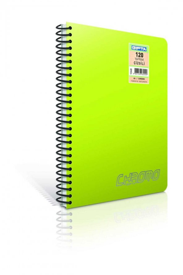 Gıpta Chromo A5 Spiralli 80 yaprak kareli Defter ürün görseli 1