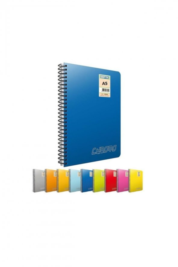 Chroma Gıpta Chromo Plastik Kapak Spiralli Defter A-5 120 Yaprak Kareli 3-1350000-2012 ürün görseli 1