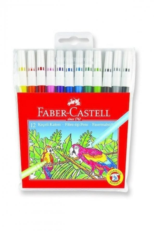 Faber Castell Keçeli Kalem 12 Renk ürün görseli 1