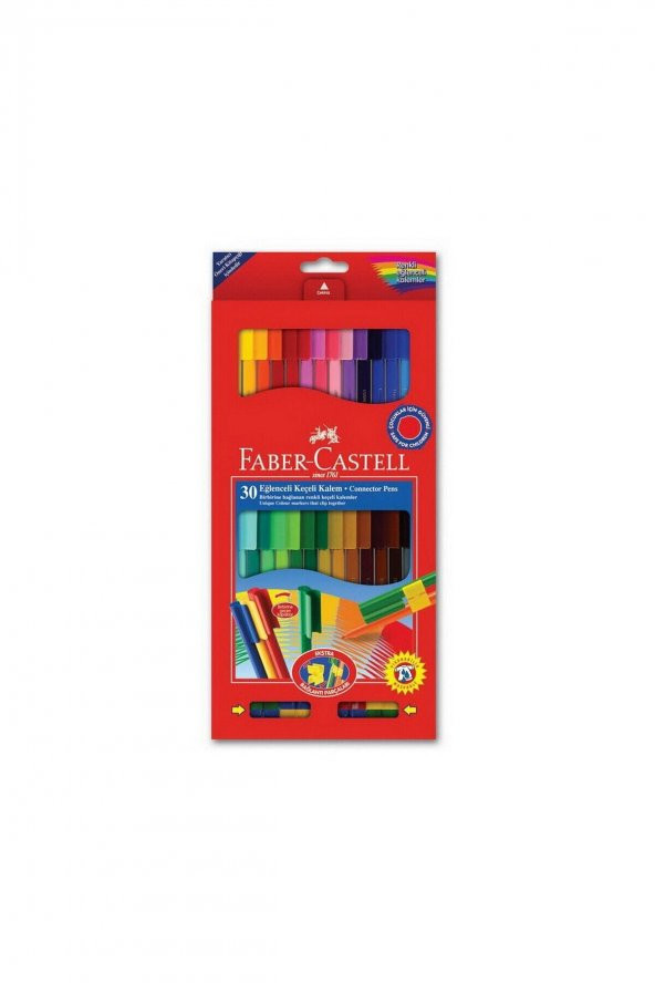 Faber Castell Faber-castell Eğlenceli Keçeli Kalem 30 Renk ürün görseli 1