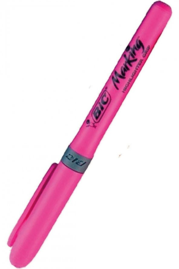 Bic Bıc Highlighter Grip Fosforlu Kalem Pembe Tekli ürün görseli 1