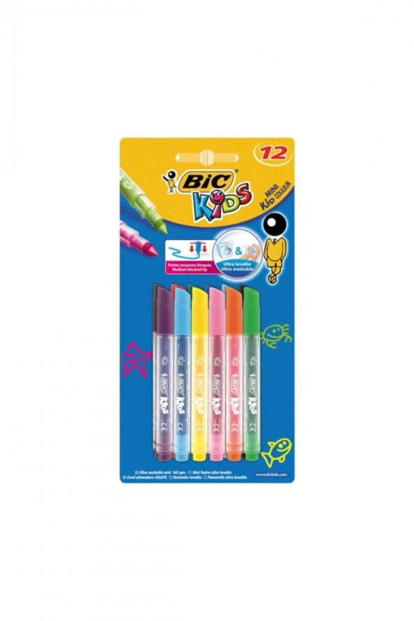 Bic Kids Couleur Mini Keçeli Kalem 12 Renk 8374903 ürün görseli 1