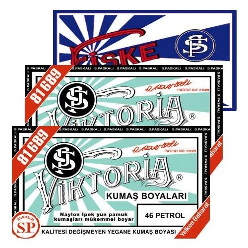 Viktoria Kumaş Boyası Petrol 2Pk+Fiske Sabitleme 1Pk ürün görseli 1