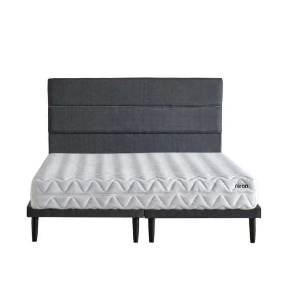 Niron Slim Pocket 150x200 cm Çift Kişilik Yatak Baza Başlık Takımı - Baza, Başlık ve Yatak Seti ürün görseli 1