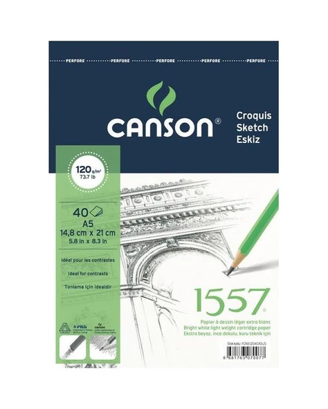 Canson Eskiz Defter 120g A5 ürün görseli 1