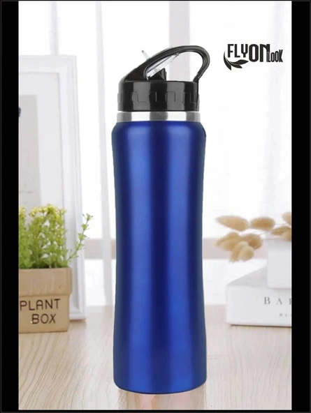 Pipetli Çift Katmanlı Hem Sıcak Hem Soğuk Muhafazalı Termos Sportif Emzikli Matara Suluk 500 ML ürün görseli 1