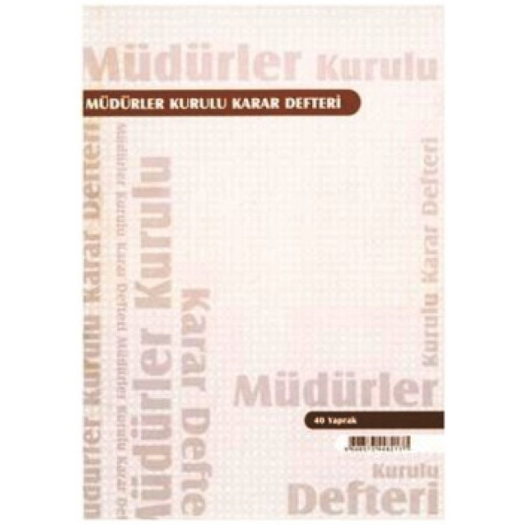 Armat Müdürler Kurulu karar Defteri 40 Yap ürün görseli 1