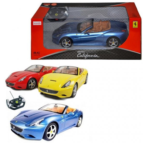 47200 1:12 Ferrari California Uzaktan Kumandalı Işıklı Araba ürün görseli 1