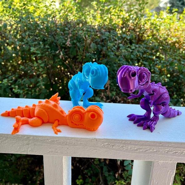 Minikbahcem Flexi Hareketli Oyuncak T-Rex Dinosaur - Resim 3