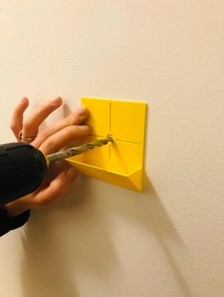 Matkap Hizalama ve Toz Tutucu  Sarı Renk ürün görseli 1