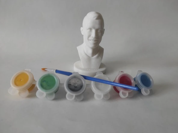Kendin Boya Seti Cristiano Ronaldo CR7 Bust Futbol Futbol İs Love 10 Cm ürün görseli 1