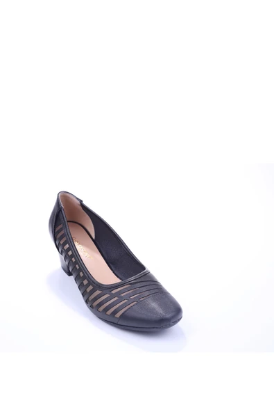 Gold Step 0370 Kadın Siyah 5 Cm Topuk Günlük Fileli Ayakkabı ürün görseli 1