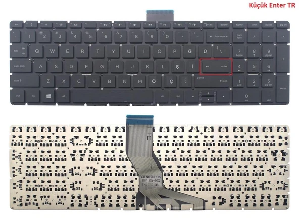 Hp Pavilion 15-ck013CA, 15-ck063TX Notebook Klavyesi (Siyah TR) - Resim 3