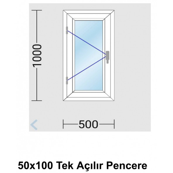 Hazır pencere camsız 50&100 ürün görseli 1