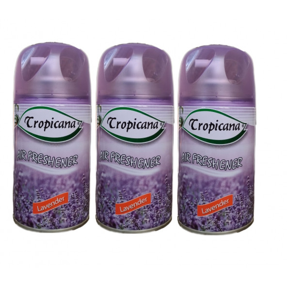 Tropicana Air Freshener Oda Kokusu Lavander Lavanta Koku Parfüm Sprey 260 Ml X 3 Adet ürün görseli 1