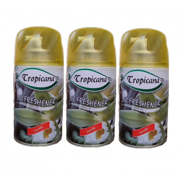Tropicana Air Freshener Oda Kokusu Vanilya Ipeksi Bahar Koku Parfüm Sprey 260 Ml X 3 Adet ürün görseli 1