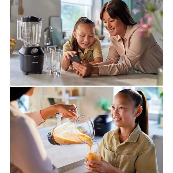 Philips HR2291/41 ProBlend 600W Sürahi Blender - Resim 3